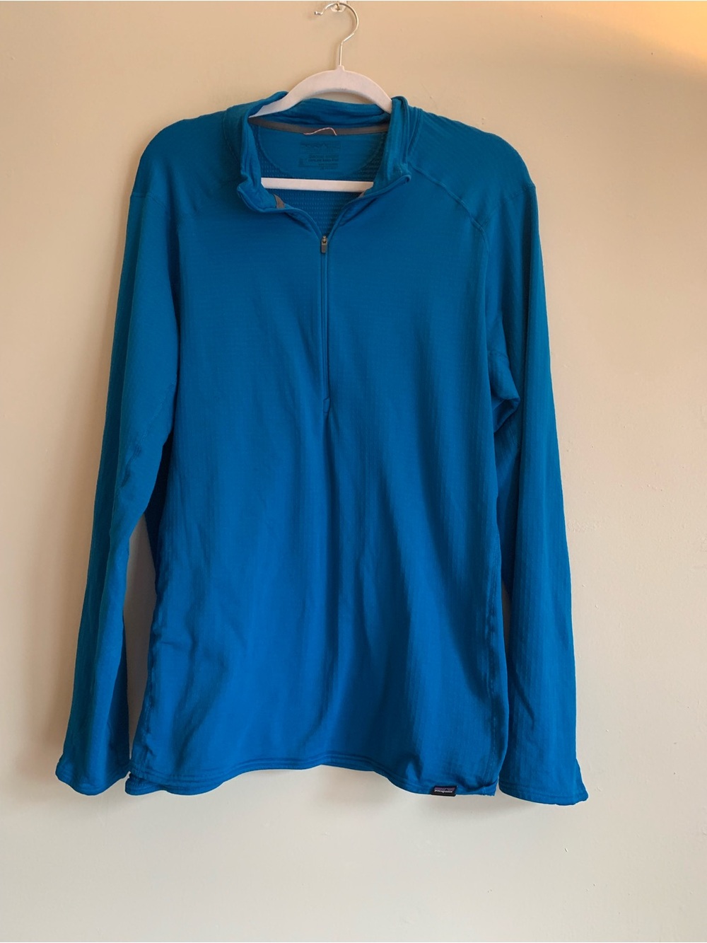Patagonia Men's Half-Zip Performance Sweater BaseLayer Blue Size XL Fall
